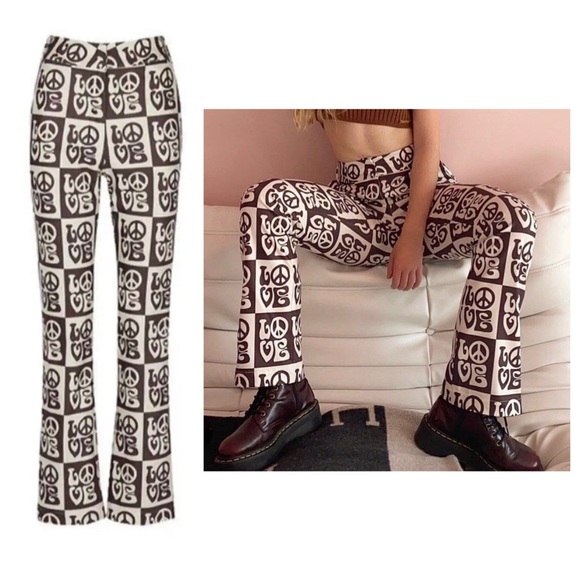 House of Sunny All You Need Is Love Retro Pants - Picture 2 of 12